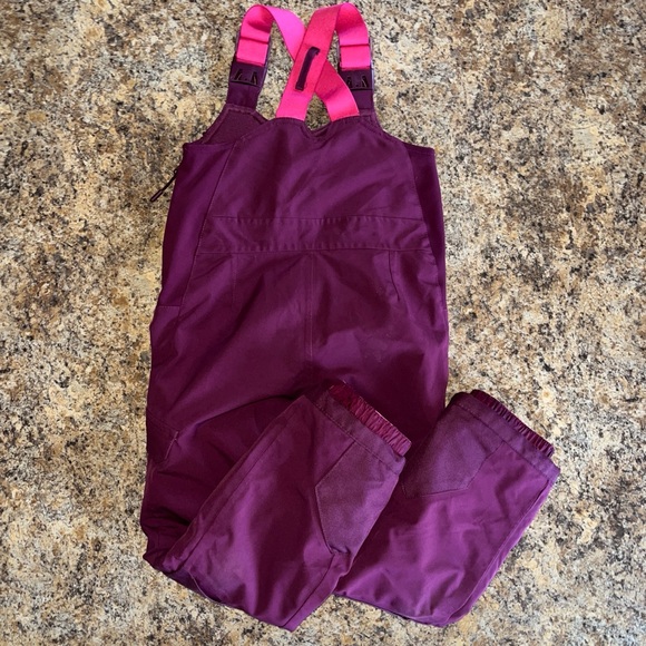 All In Motion 3M Thinsulate Waterproof Windproof Winter Ski Snow Bibs Girls XS - Picture 7 of 16